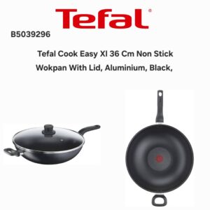 تابه وک بزرگ با درب شیشهای از سری Cook Easy XL برند تفال (Tefal)
